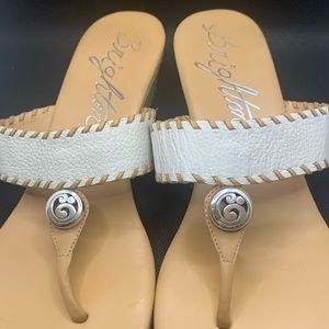 Brighton off-white sandals size 10M